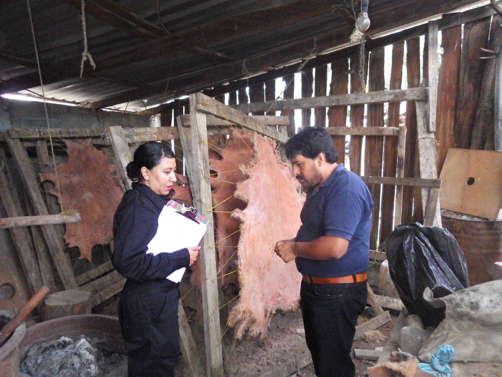 Equipo AZORU aplicando encuestas